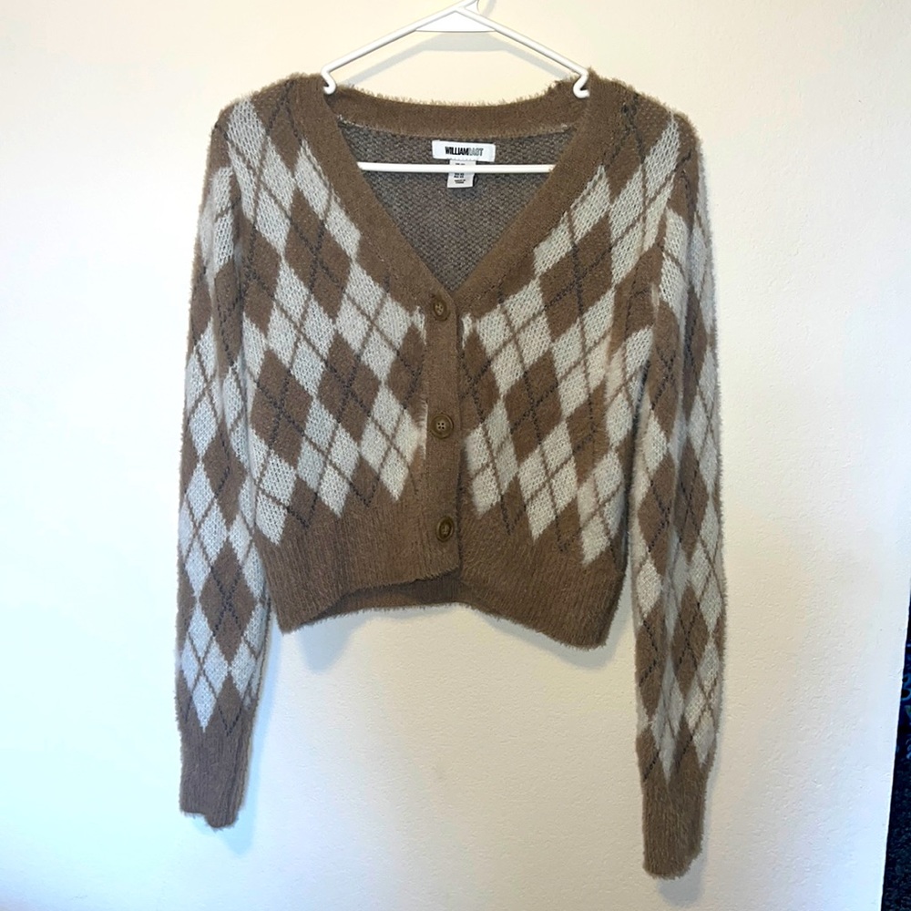 Cropped button cardigan